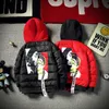 10 11 12 jaar oude tieners jongens mode gevoerde Koreaanse jassen winter hooded zwarte jas kinderen tiener katoen bovenkleding outfits 201126