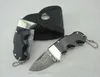 4,3-дюймовый Damascus карманный складной нож VG10 Damascus стальной лезвие коров + латунная головка ручка EDC ножей