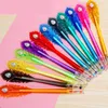 36 PCSlot Creative Peacock Diamond Gel Pen Cute 038mm 12 Färger Ritning Pennar Pennor Office School Writing Supplies Promotional Gift15178620