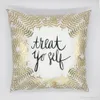 Almofada de ouro bronzeador branco Super Soft Velvet Cushion Pillow Decor Decor de casa Decoração de sofá -sofá WVT0098