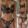 New Hot sale Women Sleepwear Hollow Translucent Underwear Frenum Strap Lingerie sexy lingerie set