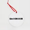 10 PCS a Lot Blank Sublimation MDF Christmas Pendants Ornaments Heat Transfer Image Home Decor Gift Y201020