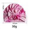 11 stilar Baby Tie Dye Bow Hattar Bow Caps Kids Headband Indien Caps Baby Girls Slouchy Beanies Skull Cap Baby Turban Head Wraps