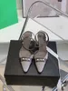 2022 여성 패션 클래식 프리미엄 브랜드 힐 신발 샌들 8cm 간단한 소재 섹시한 레이디 최고 품질 크기 : 35-40
