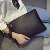 Mode Frauen Einfarbig PU Leder Aktentasche Handtasche Umschlag Große Clutch Zipper Geldbörse Armband Tasche viele Farben
