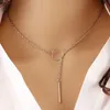 Fashion Jewelry Simple Metal Circle Short Gold Necklace Female Clavicle Chain Decoration Gift Wholesale