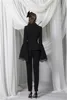 Sexy Black Pant Suit voor Dames Diepe V-hals Prom Jurken Lange Mouwen Slim Fit Personaliseer Speciale Gelegenheid Jurk