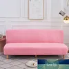 Élasticité couleur unie pli sans bras canapé-lit couverture siège pliant housse couvre banc canapé protecteur élastique Futon pas cher