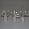 Hookah Glass Bong Slide Bloemscherm kommen voor waterpijpen Bongs Rookkom gewricht 14 mm mannelijke siliconenolie rig dabbergereedschap