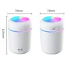 Mini luftfuktare 300ml Gulligt Ultrasonic Quiet House Office Hotel Desk Air Luftfuktare DQ107 Färgglada LED 60st / Lot