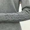 Suéter de gola alta que quente tigena gúmula feminina de malha de malha de malha de inverno fêmea de manga longa Cashmere Sweater Tops 201204