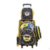 School Rolling Backpack Bag For Girl Trolley Bag For Boys Kids Trolley Rackpack Set Children School Backpack met wielen Y200328