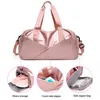 Rosa Fitnessstasche Yoga Matt Taschen Frauen Fitness Männer Handtaschen Schuhe Fach Reise Training Tasche Sport Duffel Maleta Gym Sack Rosa Q0113