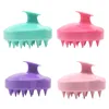 Comb Handheld 5 Colors Silicone Scalp Shampoo Massage Brush Washing Comb Shower Head Hair Mini Head Meridian Massage Wide Tooth