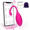 Bluetooth App Vibratör Kablosuz Uzaktan Kumanda Titreşimli Yumurta G Spot Klitoris Stimülatörü Vajina Kegel Topu Vibratörler Seksi Oyuncaklar