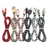 3m 10ft 2m 6ft 1m 3FT Fabric Micro USB Cable Cords USB Charger V8 Charging Line for Android Phone