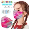 KN95 Barn Ansiktsmaskar Skyddande Engångsskikt Bekväm att bära utskrift Gradient Heart Dammtäker Anti-dimma Fish Willow Shaped Kid Facemasks