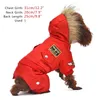 Quente inverno quente espesso para grande cão pequeno cão roupas acolchoado hoodie macacão calças vestuário xs-5xl quente nova chegada frete grátis 201201
