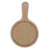 Round Wooden Pizza Cutting Board 6inch-14inch Pizza Baking Tray/Stone Cutting Board Platter Cake Bakeware Tools