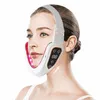 Microcurrent V Face Shape Lifting EMS Slimming Massager Double Chin Remover LED Light Therapy Lift Device 220209