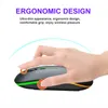 Portable Low Noise For Laptop Wireless Mouse Optical Rechargeable Intelligent Desktop PC Colorful Lighting 2.4GHz Ultra Thin1