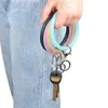 실리콘 손목 키 링 패션 반짝이 팔찌 스포츠 키 체인 팔찌 팔찌 둥근 열쇠 고리 큰 귀여운 열쇠 고리 선물 FP1801