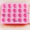 1PC 20 Gaten Siliconen Cake Candy Cookie Mold Cupcake Lollipop Sticks Lade Stok Chocolade Zeep DIY Mold Bakken tool 201023304H