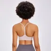 Ropa de mujer camisoles tankar yogaworld designer tracksuit kvinnor tjejer jogger underkläder sport underkläder yoga löpande dans fitness bh y-back väst svart vit