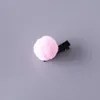 100 adet / grup Mini Katı Kürk Ponpon Topu Kızlar Küçük Güzel Saç Küpe Çocuk Tokalar Saç Aksesuarları Çocuklar Için Pom Hairball Klipler