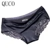 6pcslot QUCO marque femmes sous-vêtements sexy culotte string v coton sous-vêtements culotte femme string sexy femme erotique 201112