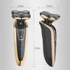Original 5 lâmina de lâmina recarregável barbeador elétrico impermeável navalha para homens 5d barba barbear máquina de grooming máquina