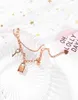 Mode-sieraden Armband Luxe Designer Mooie Lock Key Rose Gold Titanium roestvrijstalen ketting bedelarmband voor vrouwen meisjes studenten