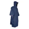 Luz mudando robe jaqueta nadar longo macio velo forrado blusão poncho caminhadas acampamento mergulho wearable toalha bathrobe15208286