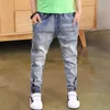 بوي جينز فضفاضة صلبة غير رسمية لربيع الخريف بويز جينز جينز أزياء الأطفال لمدة 3 4 5 6 7 8 9 10 11 12 13 14 سنة LJ201203