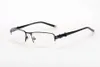 Luxe klassieke stijl bon-e metalen rechthoekige helftrim bril frame voor mannen 54-16-130 voor recept bril fullset box freeshipping