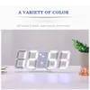 Wall Clock Digital Alarm Modern Kitchen Electronic Smart 3D USB Power Supply LED Time Date Temperature Display Desktop Bedroom33887013613