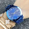 ブランドリストウォッチ女性女の子の女性ニューヨークスタイルダイヤルメタルスチールバンドQuartz Clock Co 6123229i