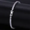 Jewelry Gift Luxury Chain 3/4/5/6mm 7/8inch Men Iced Out Cut Tennis Cz Bracelet Triple Lock Hiphop 1row Luxury Bracelets Girl men necklaces