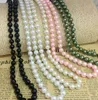 European and American multi-layer glass imitation pearl necklace all-match sweater women clothes accessories wholesale