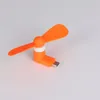 Partihandel Micro Portable USB Mini Fan Telefon Tillbehör för Android Smartphone Slumpmässig Färg DHL Gratis frakt