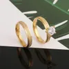 Bagues de mariage couleur or bague de gelée pour femmes hommes terne poli Couple promesse de fiançailles bijoux