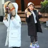 Teenagers Girl Winter Coat With Fur Hoods for Kids Long Winter Quilted Puffer Jacket With Fur Hood Outerwear 4 5 7 9 11 13 Years LJ201120