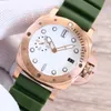 Wristwatches Men's And Women's Watch Automatic Mechanical Movement Leather Strap Stainless Steel Case Dial Surface Diameter 42