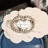 2021 new product hot selling letter pearl hairpin female Korean trend elegant temperament all-match hair accessories