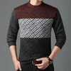 Moda Marka Örgü Kış Kazak Sweaters Erkekler İçin Yarım Kaplumbağa Boyun Otomatik Kış Yünlü Gasit Jumper Erkekler Giysileri 201221
