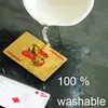 24Kゴールドトランプポーカーゲームデッキゴールドフォイルポーカーセットプラスチックマジックカード防水カードマジックジュガンドラスカルタ