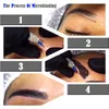 2020 Nowe zestawy tatuażu Microblading Practice Skin Handmade Pen Pen Makeup Brew Tattoo Igły Pigment Kit