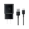 2in1 Comincan Usb 고속 충전기 S6 S8 S10 9V 2A 미국 EU 플러그 여행 벽 어댑터 전체 2A 홈 충전 도크 유형 c 블랙 케이블 opp 가방