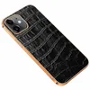 Gevallen Luxe Krokodil Patroon Lederen Case Voor iPhone 15 15Pro 15ProMax 14 14Pro 14Plus 14ProMax 13 13Pro 13ProMax 12 11 Pro XR Achterkant Telefoon Tas