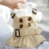 Spirng Été Chien Vêtements Beau Trench-Coat Robe Vêtements Chauds pour Petits Chiens Costumes Veste Chiot Chemise Chiens Animaux Tenues Y01301Z